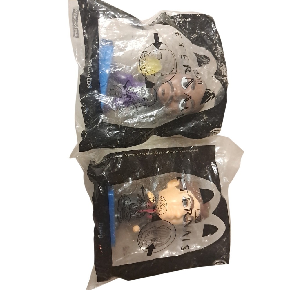 Eternals Marvel Mcdonalds Happy Meal Toys 2021 Druig And Phastos